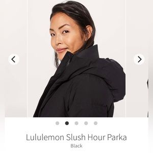 Lululemon slush hour parka-Black size 2